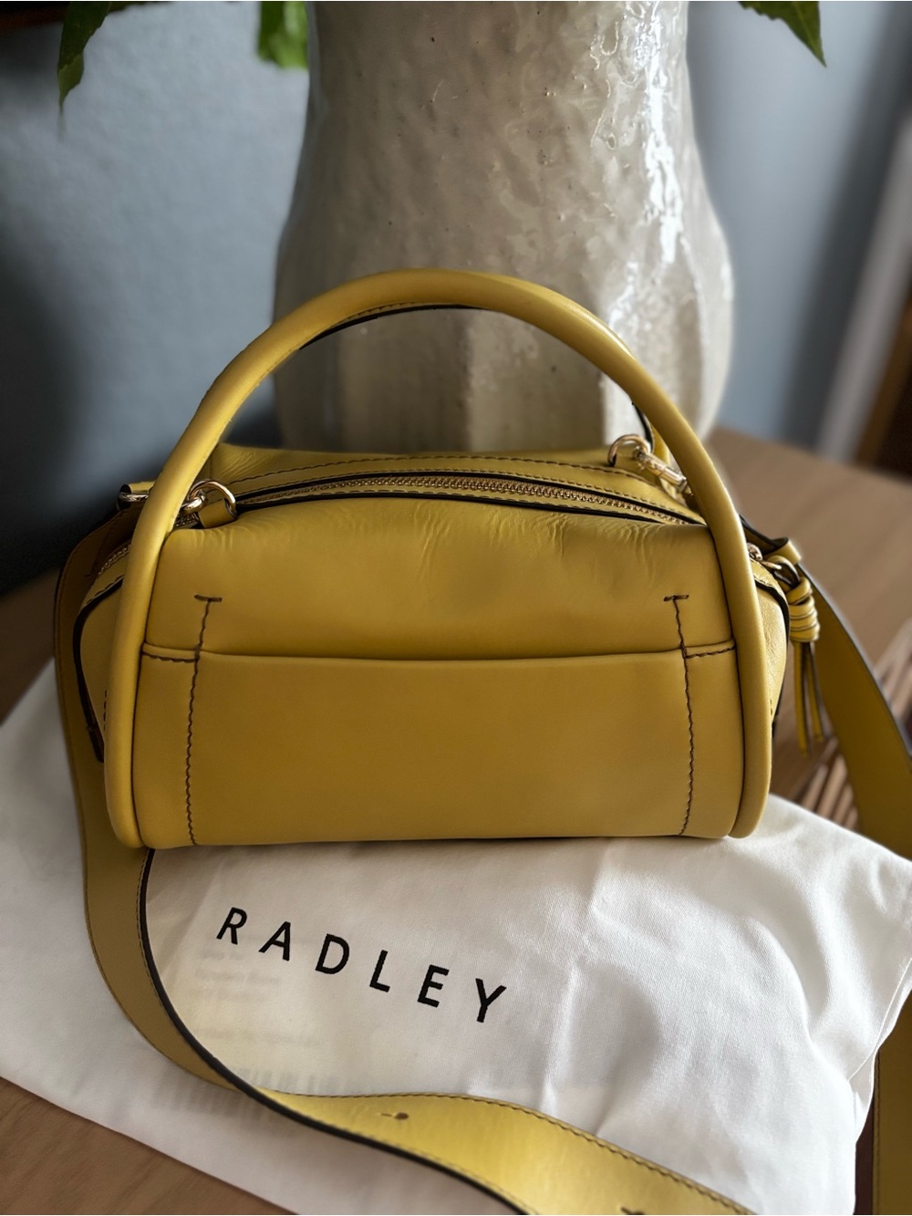RADLEY LONDON- The Golborne small zip top grab   Color: Honeycomb